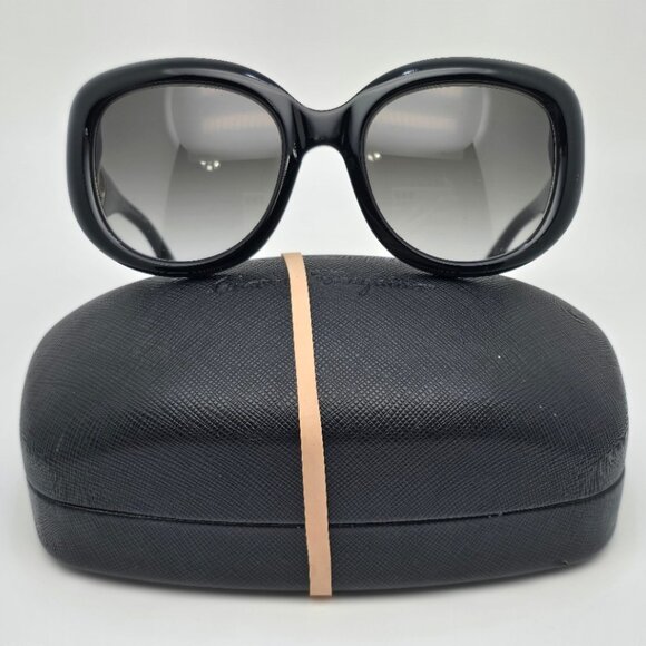 Salvatore Ferragamo SF727S 001 Black Frame Grey Gradient Lens Sunglasses w/ Case main image 16
